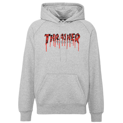 Thrasher Blood Drip Hoodie (Grey)