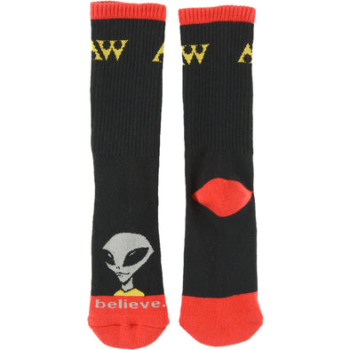 Alien Workshop Visitor Crew Socks (Black)