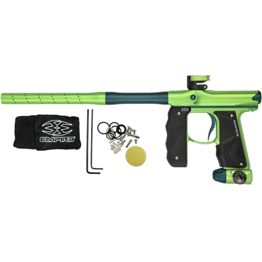 Empire Mini GS Paintball Gun w/ 2 Piece Barrel - Cadmium Green/Dust Admiral Blue