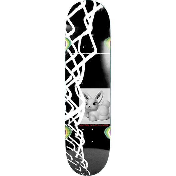 Jacuzzi Unlimited Skateboards John Dilo No Fear Black Skateboard Deck 8.5