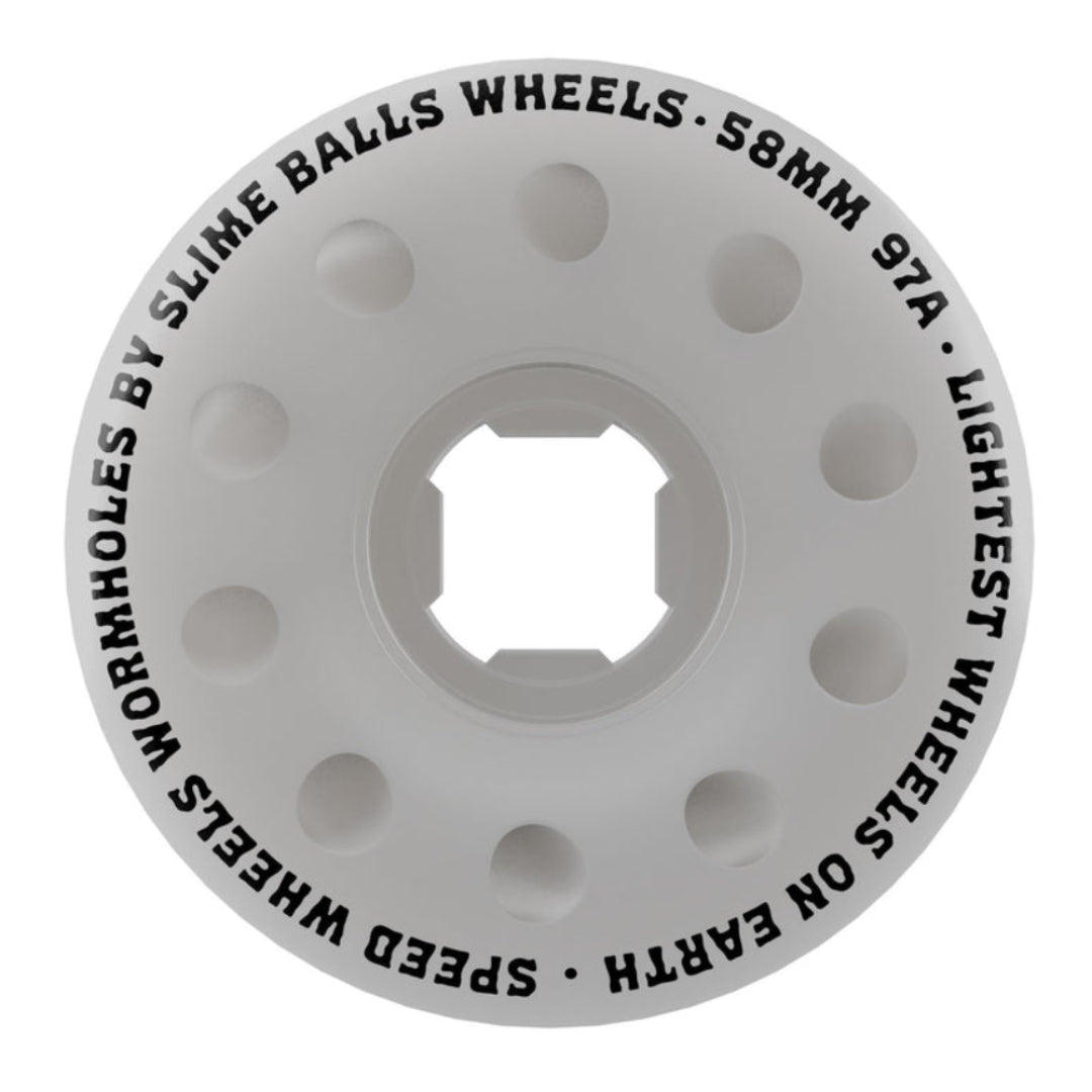 Slime Balls Worm Holes 58mm 97a Wheels - White