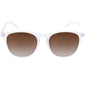 Happy Hour Flap Jack Frosted Clear Sunglasses