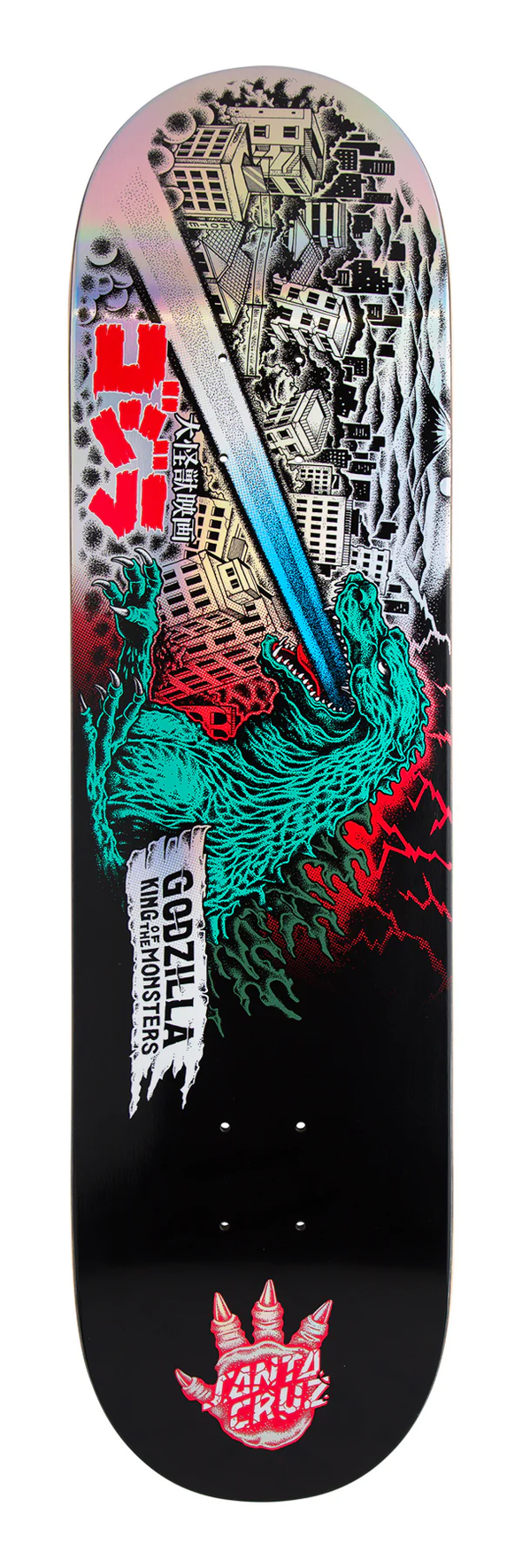 Godzilla O'Brien Reaper Santa Cruz Skateboard Deck 8.25