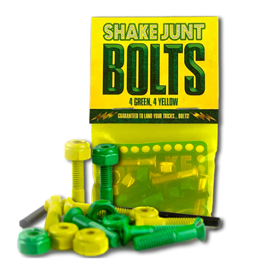 Shake Junt BAG O' BOLTS 1" Phillips (4 GREEN, 4 YELLOW)