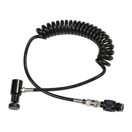 Tippmann HP Coiled Paintball Remote Line w/ Quick Disconnect