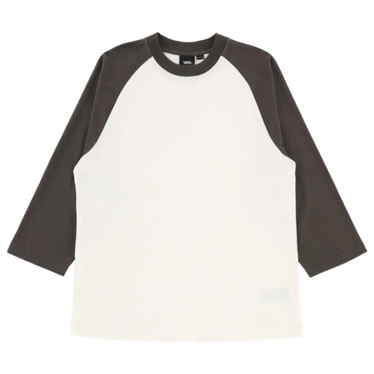 Vans Standard Raglan Faded Long Sleeve T-Shirt - Black/Egret