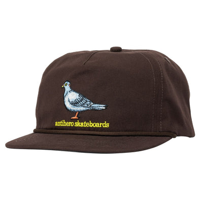 Antihero Lil Pigeon Snapback Hat (Brown)