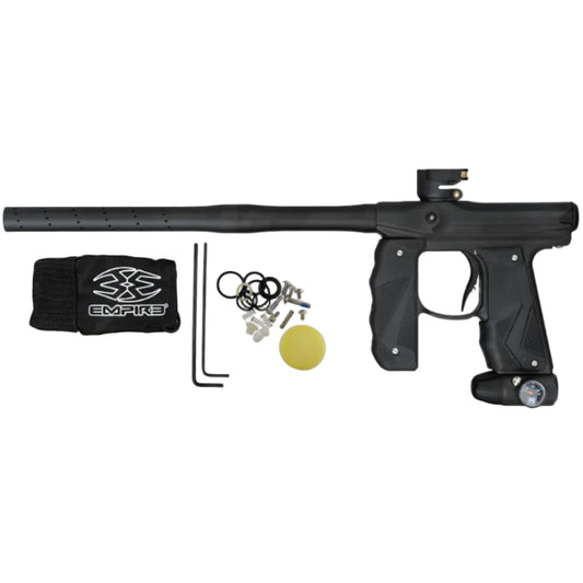 Empire Mini GS Paintball Gun w/ 2 Piece Barrel - Dust Black/Dust Black