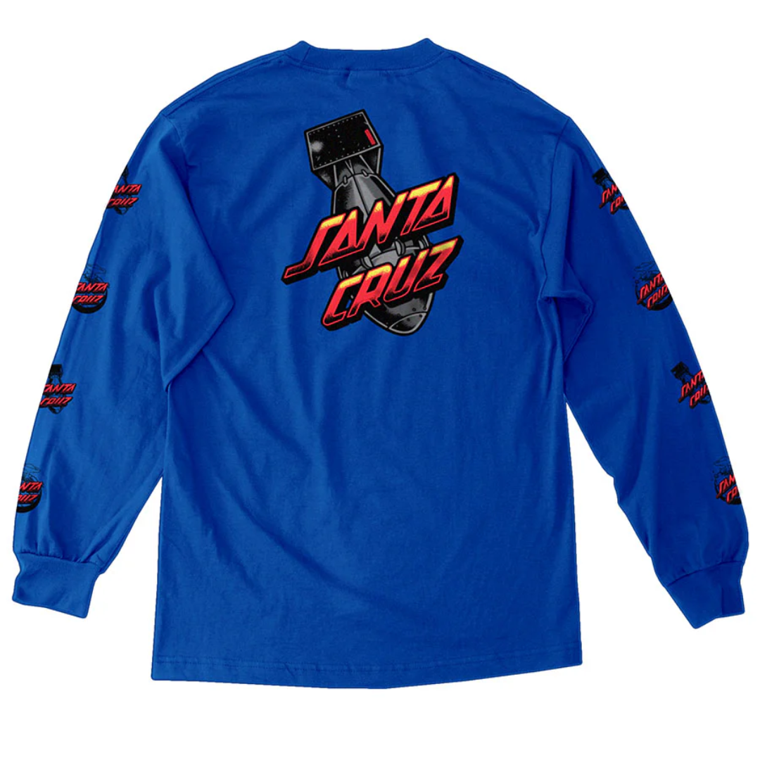 Santa Cruz Atomic Dot Long Sleeve T-Shirt - Royal Blue