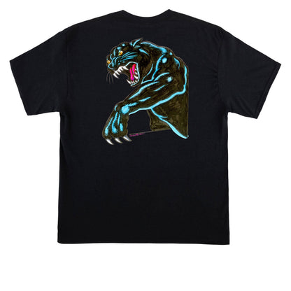 Santa Cruz Natas Sketch Panther Heavyweight T-Shirt - Black