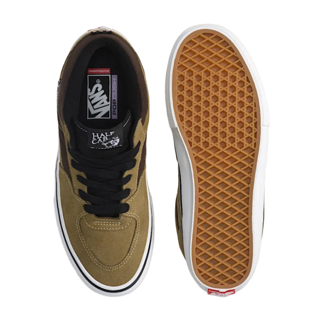 Vans Skate Half Cab Shoes - Olive Brown