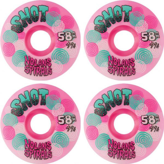 Snot Nolans Spirals Pink/White Swirl Wide Boys