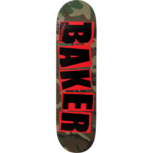 Baker Tyson Peterson Brand Logo Camo Deck 8.25