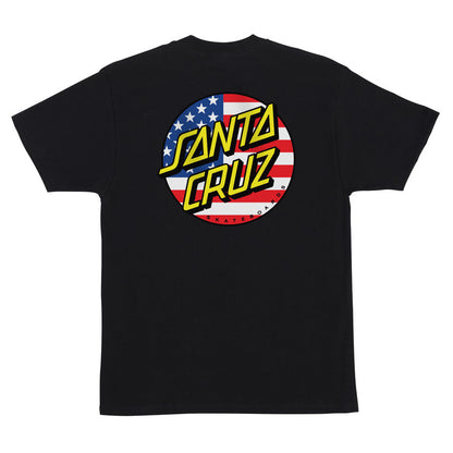 Santa Cruz 4th Of July Dot Heavyweight T-Shirt - Black
