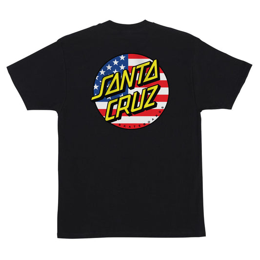 Santa Cruz 4th Of July Dot Heavyweight T-Shirt - Black