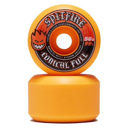 Spitfire Formula Four Conical Full 56mm 99D Wheels - Orange