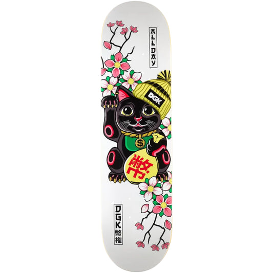 DGK Lucky Cat Deck 8.25 - White
