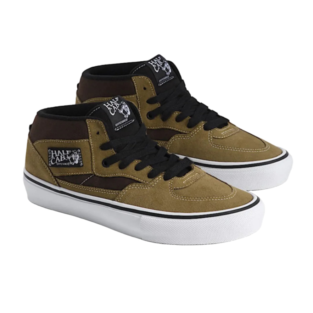 Vans Skate Half Cab Shoes - Olive Brown