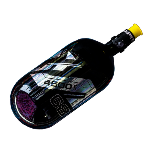 JT Ultra Light Carbon Fiber Air Tank 68/4500 w/ FLO Pro Regulator - Black/Spectral Fade