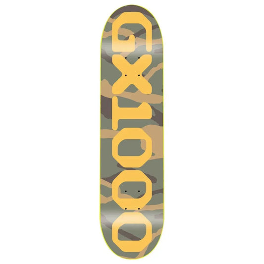 GX1000 Team OG Logo Deck 8.5 - Camo/Yellow
