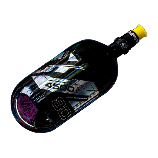 JT Ultra Light Carbon Fiber Air Tank 80/4500 w/ FLO Pro Regulator - Black/Spectral Fade