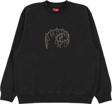 Vans Skate Hold Hands Crew Sweatshirt (Black)