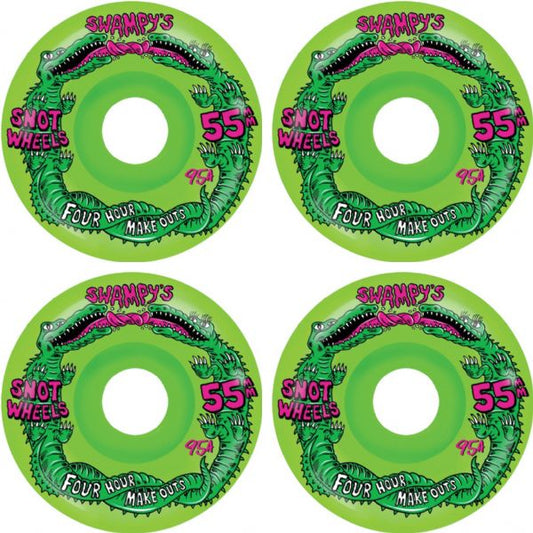 Snot Swampy Four Hour Make Outs Neon Green Conical 55MM 95A