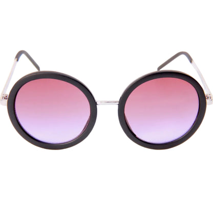 Happy Hour Squares Fade Sunglasses - Matte Black/Purple