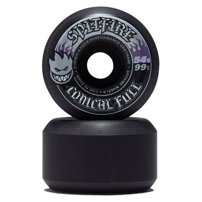 Spitfire Formula Four Conical Full 54mm 99D Wheels - Black
