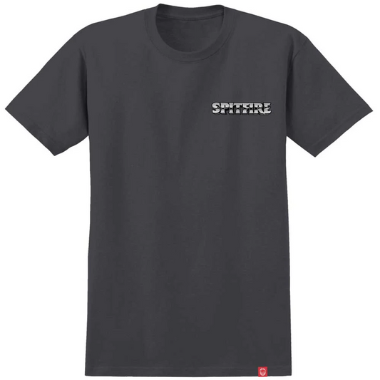 Spitfire Wheels Burnout T-Shirt - Solid Charcoal