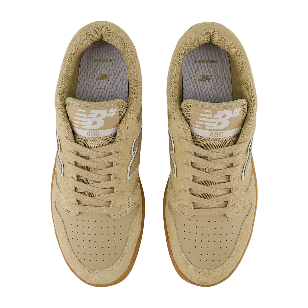 New Balance Numeric 480 Shoes - Beige/White