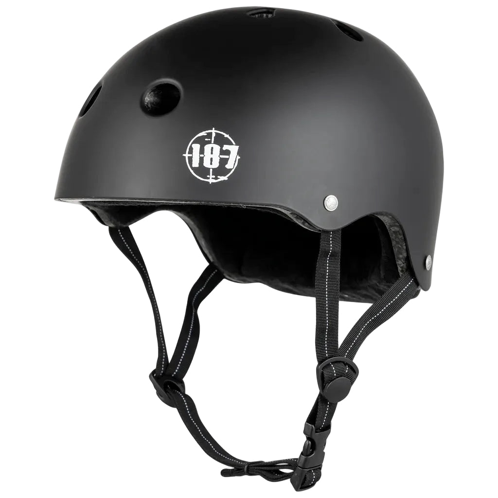 187 Killer Pads Low Pro Helmet - Black/White