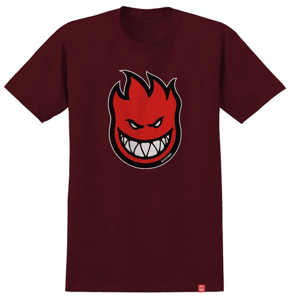 Spitfire Bighead Fill T-Shirt (Maroon/Red)