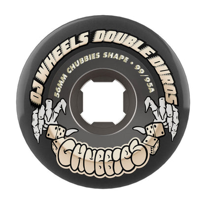OJ Double Duro Black Transparent 56mm 99/95D Wheels