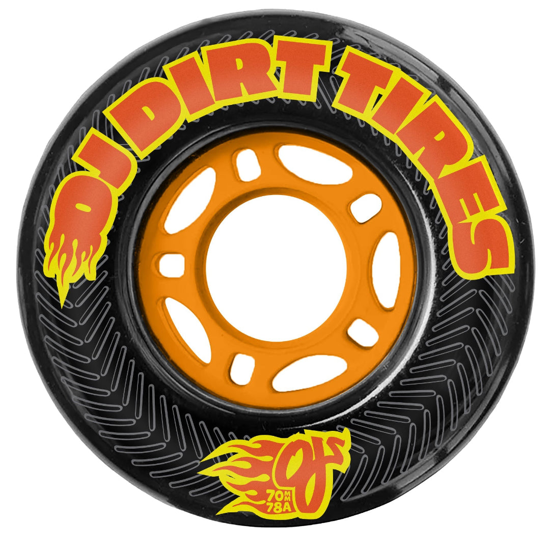 OJ Dirt Tires Thunder Juice 70mm 78a Black Wheels