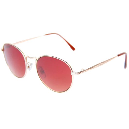 Happy Hour Holidaze Sunglasses - Gold/Red