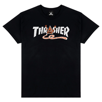 Thrasher X Toy Machine Pyramid Short Sleeve T-Shirt (Black)