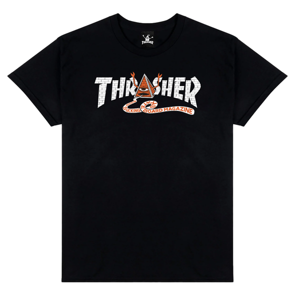 Thrasher X Toy Machine Pyramid Short Sleeve T-Shirt (Black)