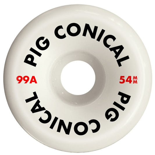 Pig Conical 54mm 99D White Wheels