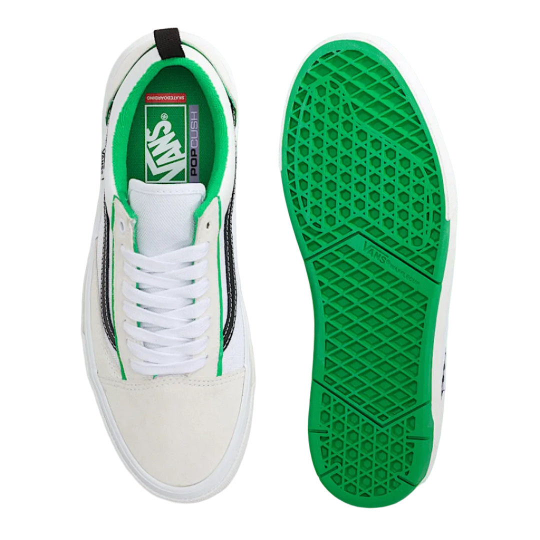 Vans Old Skool Wafflecup Shoes - White/Green