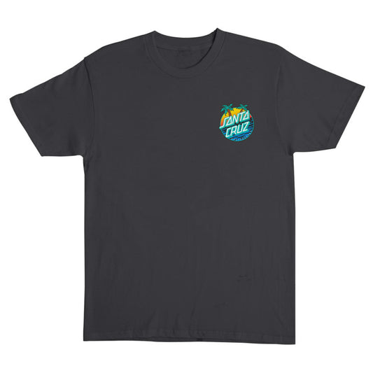Santa Cruz Retreat Dot Heavyweight T-Shirt - Vintage Black