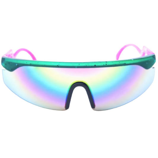 Happy Hour Accelerator Splatter Sunglasses - Pink/Teal