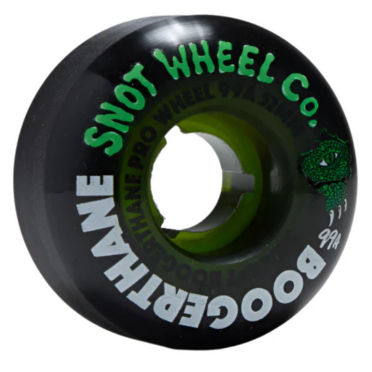 Snot Swampy Gator Boogerthane 52mm 99A Wheels - Black/Clear Green