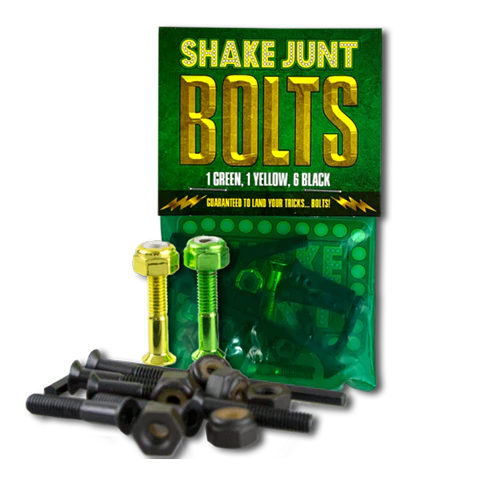 Shake Junt BAG O' BOLTS 1" Phillips (1 GREEN, 1 YELLOW, 6 Black)