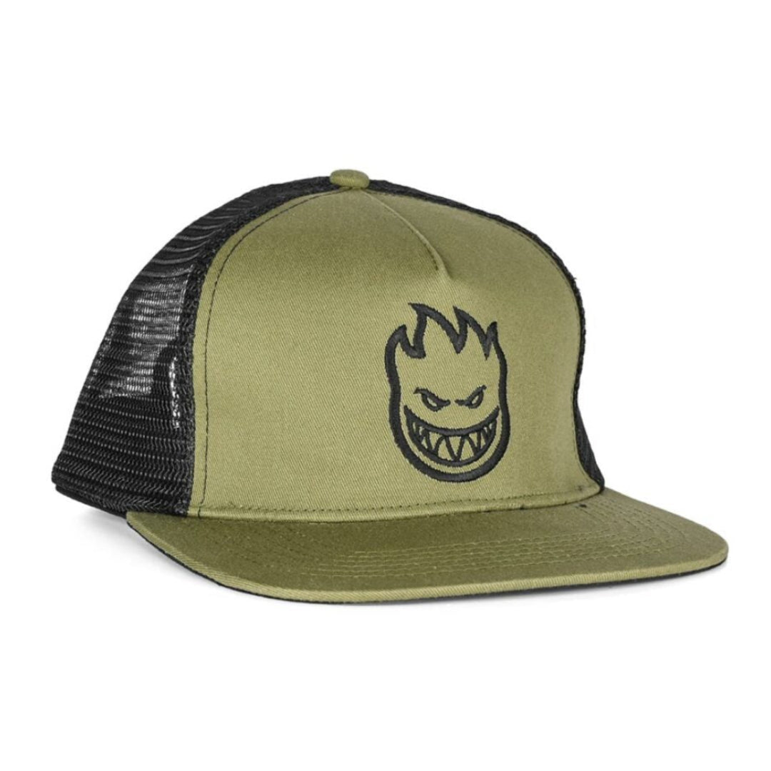Spitfire Bighead Snapback Hat - Olive/Black