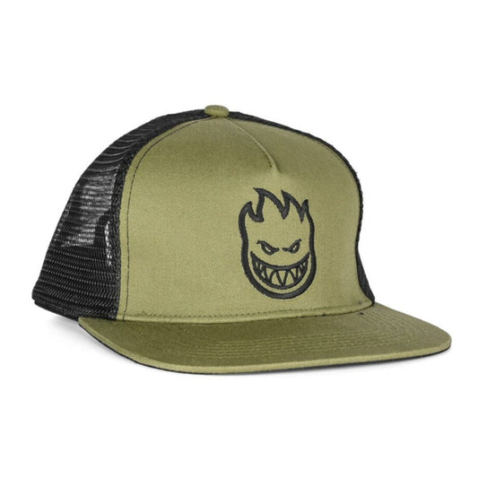 Spitfire Bighead Snapback Hat - Olive/Black