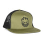 Spitfire Bighead Snapback Hat - Olive/Black