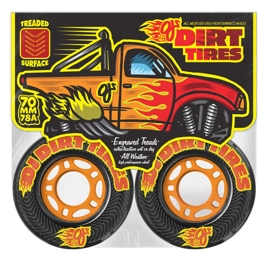 OJ Dirt Tires Thunder Juice 70mm 78a Black Wheels