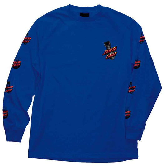 Santa Cruz Atomic Dot Long Sleeve T-Shirt - Royal Blue