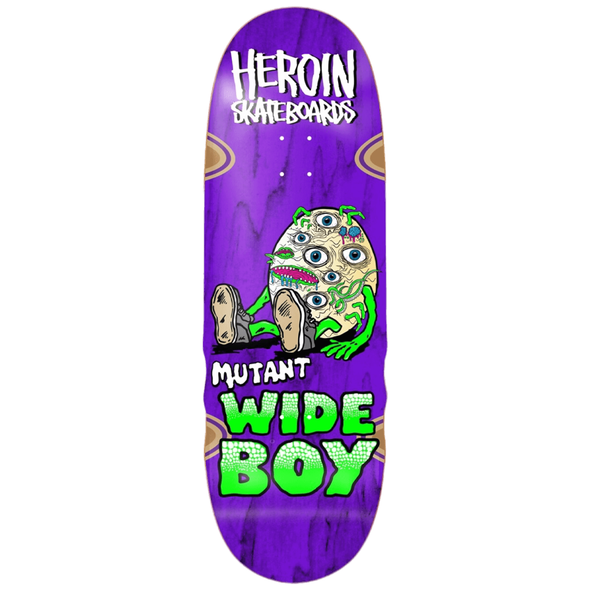 Heroin Skateboards Mutant Wide Boy Deck 10.25